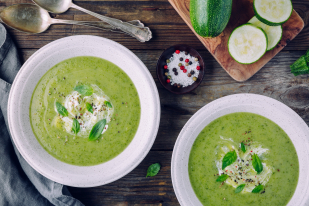 Soupe à la courgette et au Vadouvan 