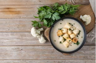 POTAGE CHOU-FLEUR CARBONNADES