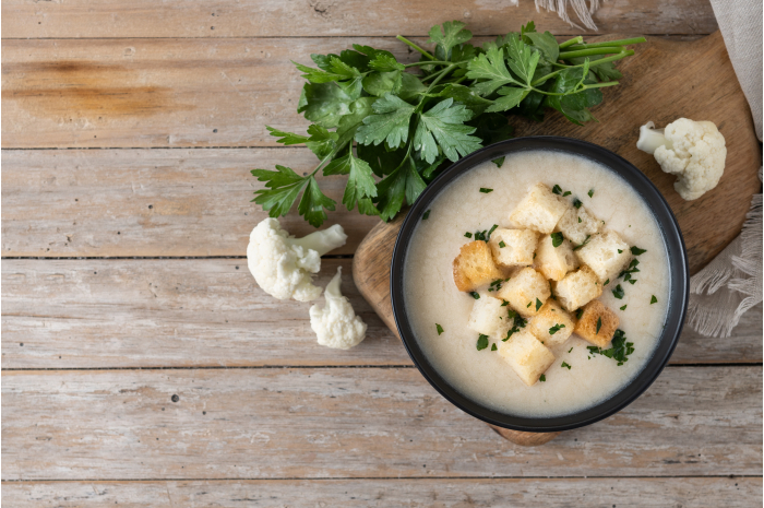 POTAGE CHOU-FLEUR CARBONNADES