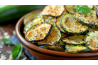 CHIPS DE COURGETTE GRATINES AU PARMESAN