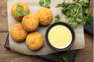 Croquettes de poulet sauce curry 