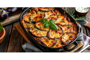 GRATIN D'AUBERGINE A LA PARMESANE 