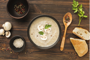 Soupe aux champignons et à la Persillade