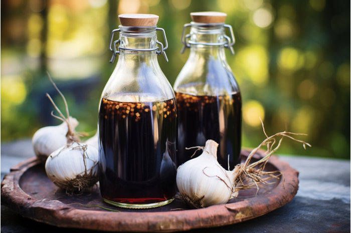 VINAIGRETTE A L'AIL NOIR
