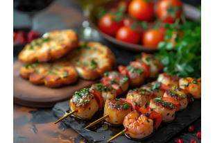 BROCHETTE DE LOTTE AU PAPRIKA 