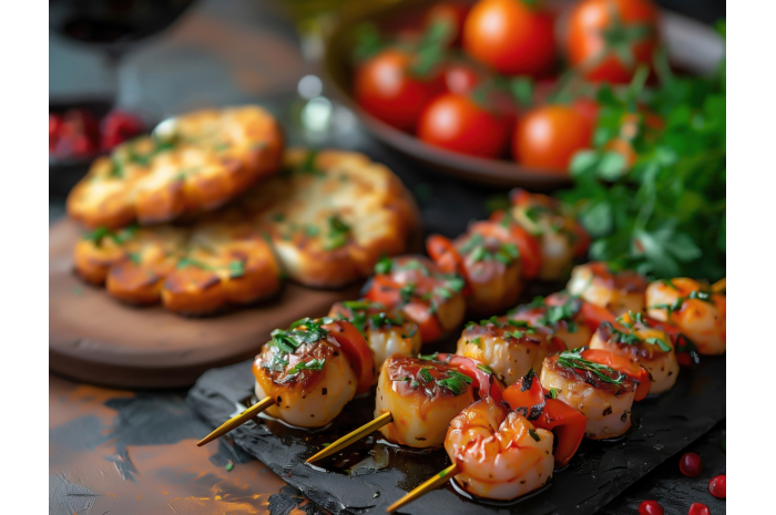 BROCHETTE DE LOTTE AU PAPRIKA 