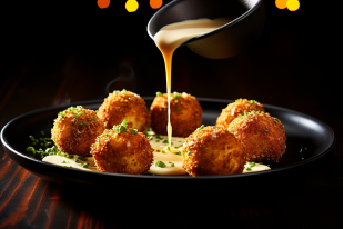 Croquettes de poulet sauce curry 