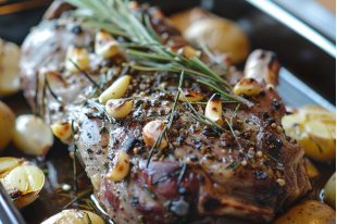 EPAULE D’AGNEAU EN PAPILLOTES
