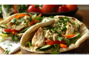 PAINS PITTA AU POULET