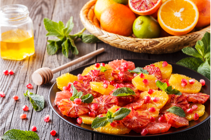 SALADE D’AGRUMES AU SIROP D’EPICES
