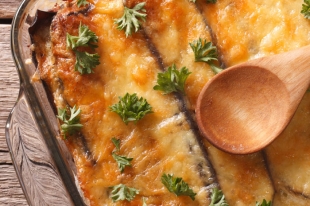 GRATIN D'AUBERGINE A LA PARMESANE 