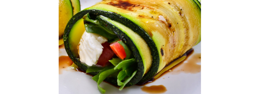 roulades de courgette à la mozzarella