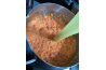 Escalope milanaise, sauce aux tomates semi-séchées