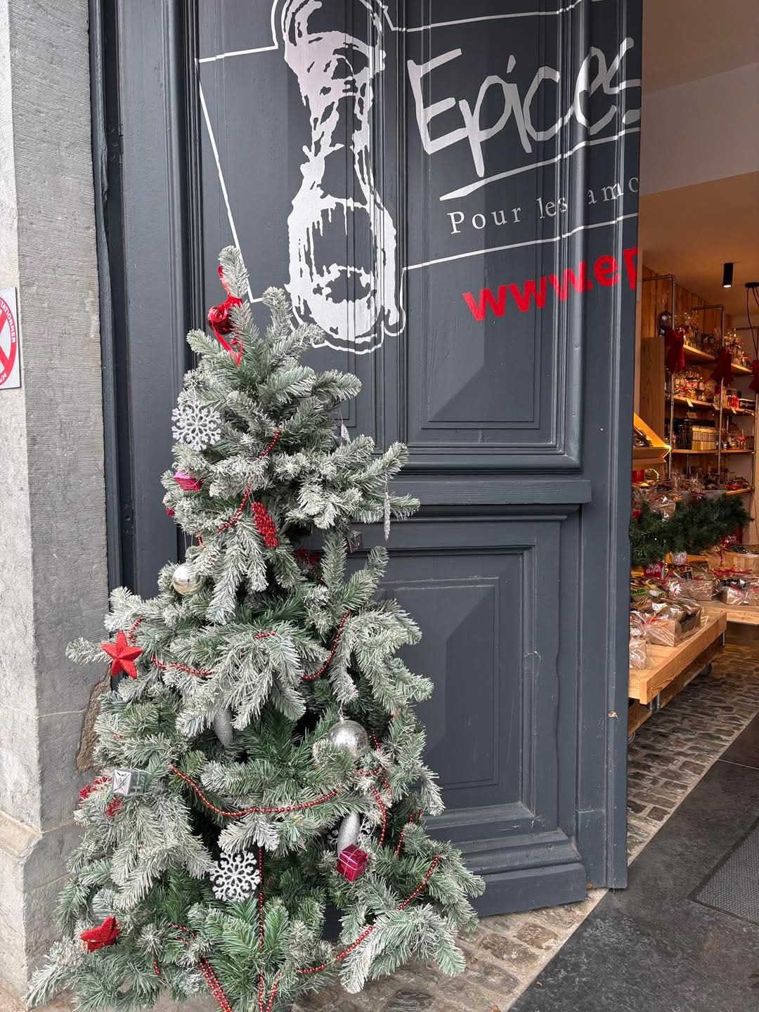 Notre magasin en décembre 